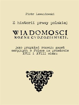 cover image of Z historii prasy polskiej